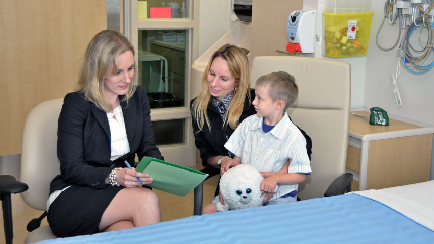 Children's Hospital, London Ontario. A consultation. A photo.